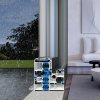 Sistema de Aislamiento Térmico para Ventanas Corredizas de Aleación de Aluminio, Moderno, para Uso en Cocinas Exteriores, Proyecto a Gran Escala, Proveedor de Fábrica