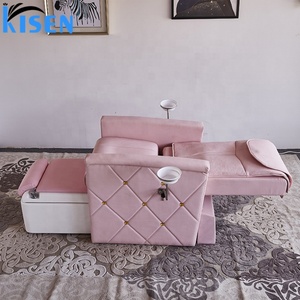 Kisen Modern Pedicure Chair Nail Bed Electric Recline Automatic Massage with Colorful Surf Pump Salon Customized Furniture - Product Image 4