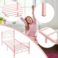 Lit de princesse moderne simple lit simple lit européen en fer forgé pour fille