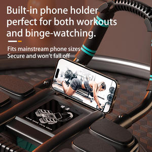 핫셀링 자동 리바운드 AB 롤러 휠 6단 팔꿈치 지지 초보자용 복근 운동기구 스마트폰 거치대 포함 - Product Image 5