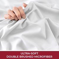 Ensemble de draps queen hôtel luxe 1800 draps de lit 4 pièces ensembles de draps en microfibre double pleine reine king size