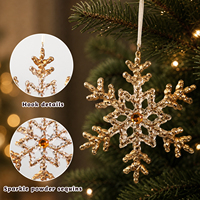 Nouveauté 2026 : Ornements de Noël dorés de luxe, décorations suspendues, cloche, couronne, sommet de sapin, pour la maison et les fêtes