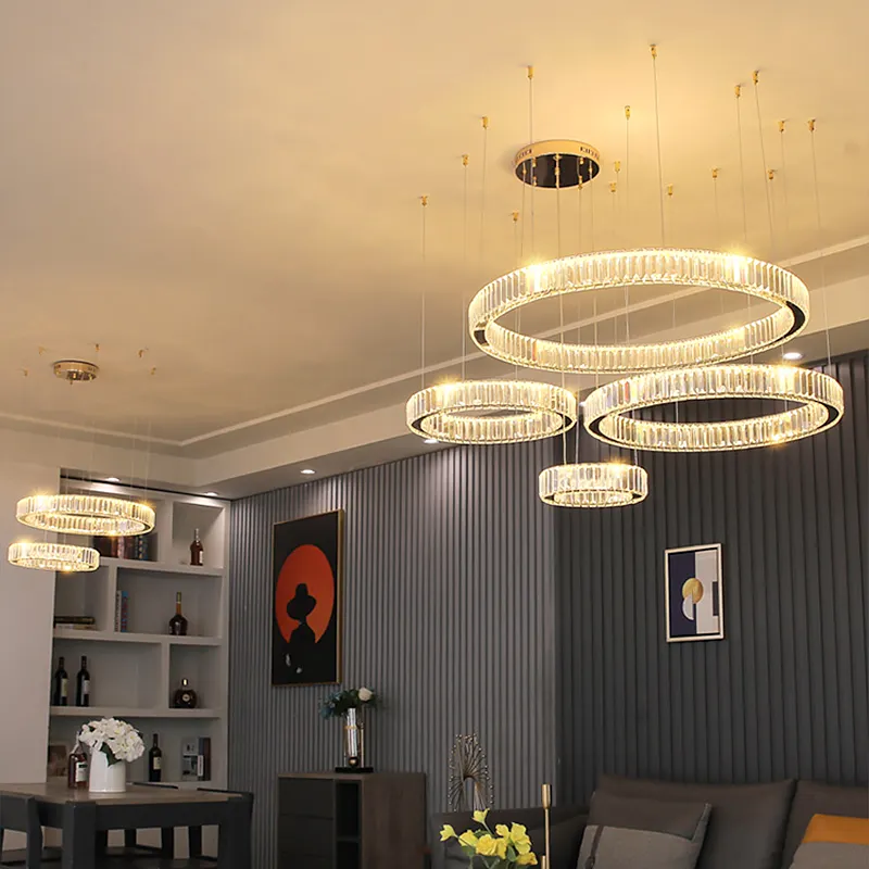 Home Hotel Villa Indoor Decorative Modern Crystal Living Room Chandelier Lights Near Me Bedroom Chandelier
