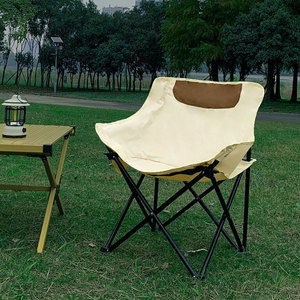 เก้าอี้พับ Orsef Moon Chair สำหรับใช้งานกลางแจ้ง ขนาด 45x45x68 ซม. โครงเหล็ก เหมาะสำหรับชายหาด ตั้งแคมป์ ปิกนิก - Product Image 5
