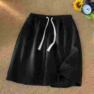 Pantalones Cortos de Verano para Hombre, Estilo Waffle, Cinco Puntos, Holgados, Casuales, Deportivos, con Cordón Ajustable, Tejidos - Product Image 5