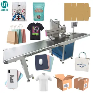 High Precision Screen Printer Semi Automatic Flat Bed Electronic Silk Used Screen Printing Machine For T Shirt Hoodie Drawcord