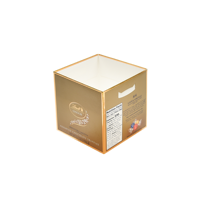 Boîte d'emballage artisanale pliable de luxe, boîte cadeau en papier, emballage pour cils