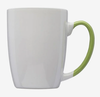Mug à café Java bicolore personnalisé 12 oz, cadeau promotionnel d'entreprise, impression à l'encre sur céramique, vente en gros
