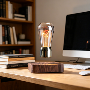 Novedosa Lámpara de Mesa LED con Bombilla Magnética Flotante Antigravedad en Forma de Corazón 360 °   Escritorio Giratorio para Dormitorio, Decoración Única, Regalo para Enamorados - Product Image 2