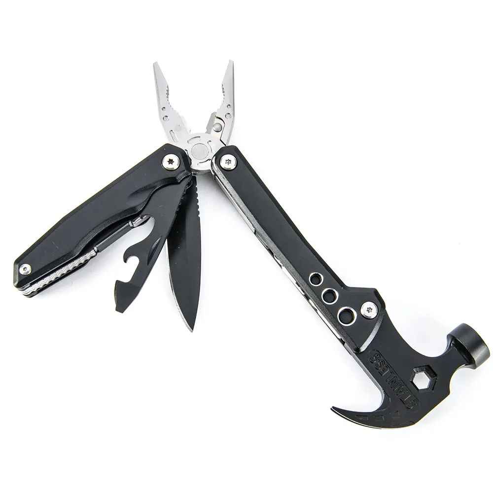 Multitool claw hammer foldable pocket outdoor survival camping multi function safety tool multi-plier