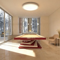 Table de billard haut de gamme en bois massif avec plateau en ardoise, table de jeu de billard américain 9 boules pour adultes, 8 pieds, personnalisable pour les complexes hôteliers et les clubs commerciaux