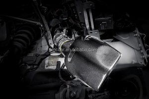 Colector de admisión de carbono seco real de más potencia para Jaguar F-type 2,0 T Racing Version Engine Air Filter <span class=keywords><strong>Intake</strong></span> - Product Image 4