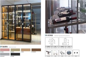 Exhibición moderna a prueba de polvo para museo, producto de <span class=keywords><strong>espada</strong></span>, whisky, copa de vino, vitrina de iluminación oculta - Product Image 2