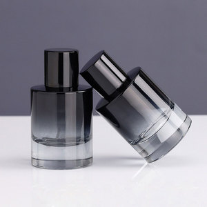 Flacon pulvérisateur de parfum en verre vide à col serti dégradé noir de 30 ml et 50 ml pour utilisation - Product Image 1