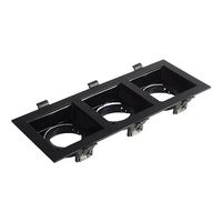 Spot carré Design intégré Spot Led Réglable Encastré Vers le bas Lumière 7w Gu10 Gimbal Logement Projecteur Led Intérieur