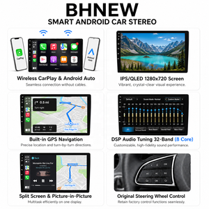 Estéreo para Auto Android de 10 Pulgadas con GPS, Car Play y WiFi para Honda Fit <span class=keywords><strong>Jazz</strong></span> 2020-2022 - Product Image 3