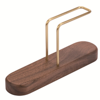 Support en bois pour filtres à café, porte-filtres en laiton pour café artisanal, support de rangement en bois massif, logo personnalisé