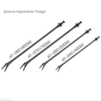 Pince de nettoyage d'aquarium durable Jeneca, outil de nettoyage de réservoir de poissons, pince à dents en plastique légère et écologique, pour salon et patio