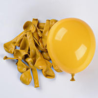 Ballons en latex rétro de couleur jaune citron uni de taille mini de 5 pouces, très vendus