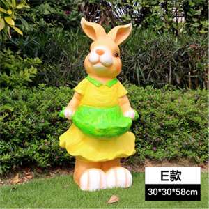 Ngoài Trời Vườn Phim Hoạt Hình Động Vật Thỏ Nhựa Tự Nhiên Không Thấm Nước Dễ Dàng Cài Đặt Dễ Thương Trang Trí Cho Cảnh Quan - Product Image 6