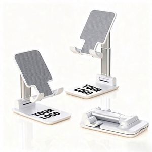 Customized Logo Anti Shake Foldable Office Desktop/Phone/Tablet <b>Stand</b> Promotion Gift Adjustable Mobile Phone Holder - Product Image 6