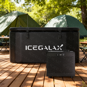 Icegalax Baignoires à glace améliorées Bain de glace <span class=keywords><strong>gonflable</strong></span> incliné Baignoire à bain profond froid Bain à remous portable - Product Image 4