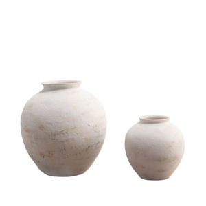 देहाती पारंपरिक हस्तनिर्मित वाटरटाइट फ्रेंडली सिरेमिक टेबलटॉप वेज़ वाबी-साबी शैली जीवन जीने के लिए फूलों की व्यवस्था - Product Image 2