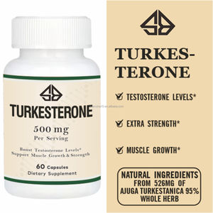 Suplemento Energético OEM con Extracto de Ajuga Turkestanica para Adultos, Estimula el Crecimiento Muscular, 60 Cápsulas - Product Image 3