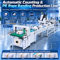 Machine de pagination de cartes à alimentation par friction avec ligne de regroupement automatique – Équipement professionnel de comptage et d'ensachage de cartes pour l'impression