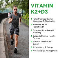 Complément alimentaire liquide LIFEWORTH Vitamins Strong Bones and Healthy Heart Vitamine D3 K2