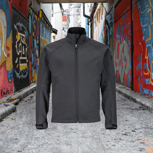 Solid Color Men's Safari <b>Jacket</b> Zipper Closure Waterproof Casual Large Size Winter 100% Polyester <b>Canvas</b> Fabric - Product Image 3
