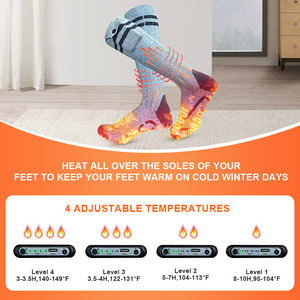 Winter Outdoor Hunting Walking Skiing Chaussettes chauffantes à batterie rechargeable Femmes Hommes Chaussettes chauffantes thermiques - Product Image 3