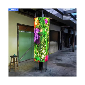 Pushunled 3D Advertising Display a Led flessibili schermo <span class=keywords><strong>Video</strong></span> siti di Shopping internazionale arte da parete P1.53 piccolo Pixel Pitch - Product Image 4