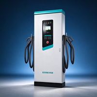 Station de recharge rapide DC 60kW 120kW 160kW, chargeur EV double pistolet, écran tactile, arrêt d'urgence, utilisation commerciale en parking