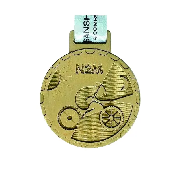 高度な技術メダル賞メダルリボンバーセキュリティガードメダル