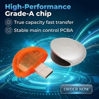 Flash Drive USB Bentuk Wajah Lucu 16GB/32GB/64GB Terenkripsi Hadiah Kreatif