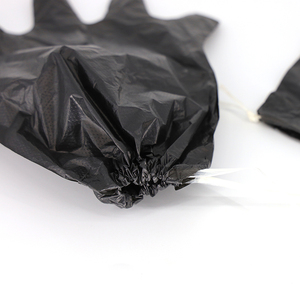 Nouveaux gants <span class=keywords><strong>en</strong></span> <span class=keywords><strong>plastique</strong></span> jetables de ménage de merde de chien couleur noire - Product Image 4