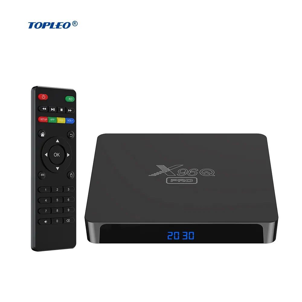 Topleo Fabriek Set Top Box 2Gb 16Gb Android 10 2.4G Wifi Allwinner H313 Smart X96q Pro Groothandel Tv Box Android