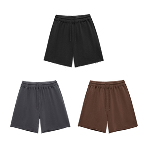 Summer Active Wear Shorts Blank Quick Dry Jogging Vintage Distressed Acid Washed - Product Image 2