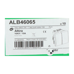Interruttore a pulsante elettrico ALB46065 a 1 via, interruttore a 2 vie, nuovo NFP sigillato (10 pezzi) - Product Image 2