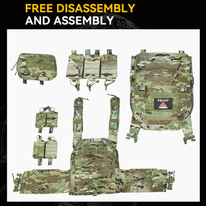 Chaleco Táctico ARTEX MOLLE Camo, Portaplacas de Liberación Rápida, Protección Corporal para Entrenamiento al Aire Libre, Equipo Táctico - Product Image 3