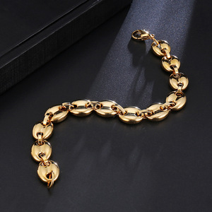 Bracelets chaînes à maillons Figaro pour <span class=keywords><strong>homme</strong></span> et femme, bijou en acier inoxydable, en forme <span class=keywords><strong>de</strong></span> grains <span class=keywords><strong>de</strong></span> <span class=keywords><strong>café</strong></span>, maillons, Hip Hop, 1 mètre - Product Image 5