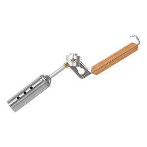 Pistola pulverizadora plegable de acero inoxidable para exteriores con mango de madera, encendedor resistente a altas temperaturas para uso en exteriores - Product Image 5