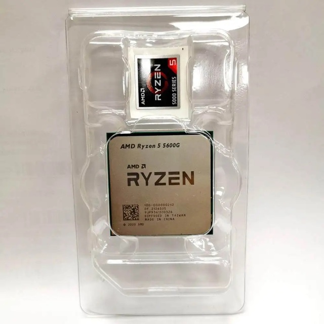 NEW CPU AMD Ry-zen 5 5600G Tray R5 5600G 3.9GHz 6Core 12Thread CPU 7NM L3 AM4 Socket PCIE 3.0 Zen 3 Processor AMD CPU PC Gaming