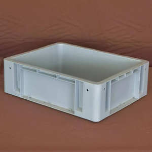 Bac à pièces en plastique empilable, boîte de retournement robuste pour le stockage industriel de pièces automobiles, de matériel et d'entrepôt - Product Image 3