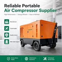 Compresseur d'air portable à moteur diesel pour les opérations sur le terrain