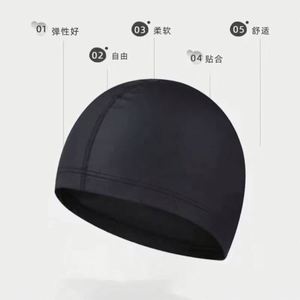 Bonnet de bain en nylon uni doux pour piscine, unisexe adulte, protection des oreilles, sans compression sur la tête - Product Image 5