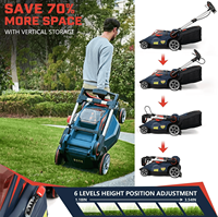 Tondeuse à gazon électrique 84V autotractée sans fil, machine de coupe d'herbe sans fil 84V, tondeuse à gazon électrique sans balais 84V