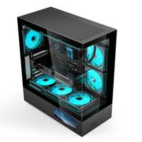Oem Odm Computer Cases & Towers Gabinete Gamer Rgb Atx Gaming Pc Case with Screen Lcd Display