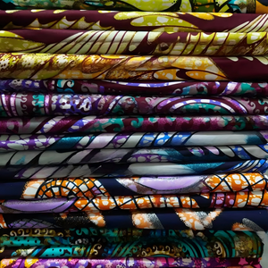 Tessuto 100% Cotone Morbido Autentico Grand African Wax Print, Vera Stoffa <span class=keywords><strong>Olandese</strong></span> Ankara Wax per Cucito - Product Image 2